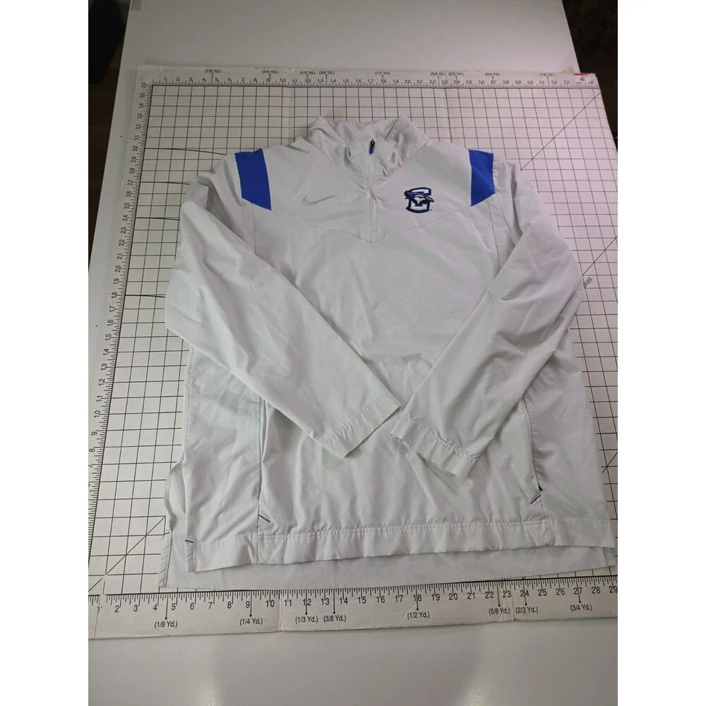 Creighton Blue Jays Nike Check 1/4 Zip Team Pullover XL Whiteout Vented